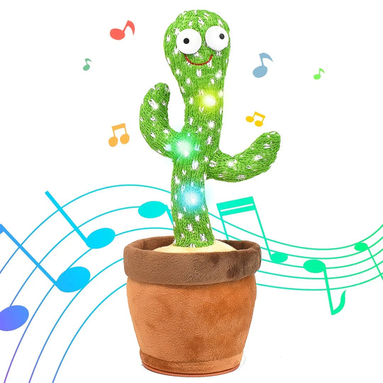 Dancing Singing Repeating Voice USB Charging Cactus Toy for Kids