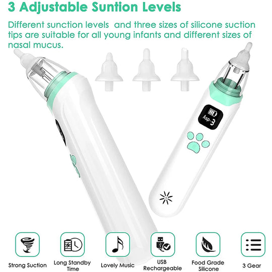 Baby Nose Sucker, Electric Baby Nasal Aspirator