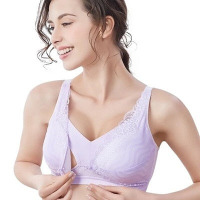 CofitBrazy Nursing Bralette, Comfort Jelly Strip Supportive Maternity Bra,  Breastfeeding Bra for Small Breasted Women Blue at  Women's Clothing  store
