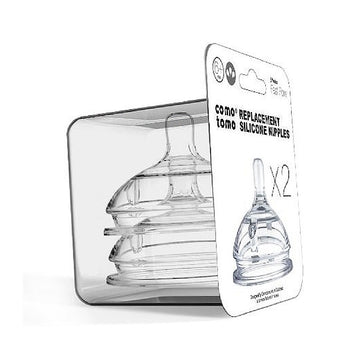 Comotomo Baby Bottle Replacement Nipples 2 Pack