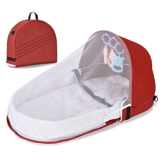 Travel Crib for Baby with Mosquito Net, Full Protection from Insect Bites