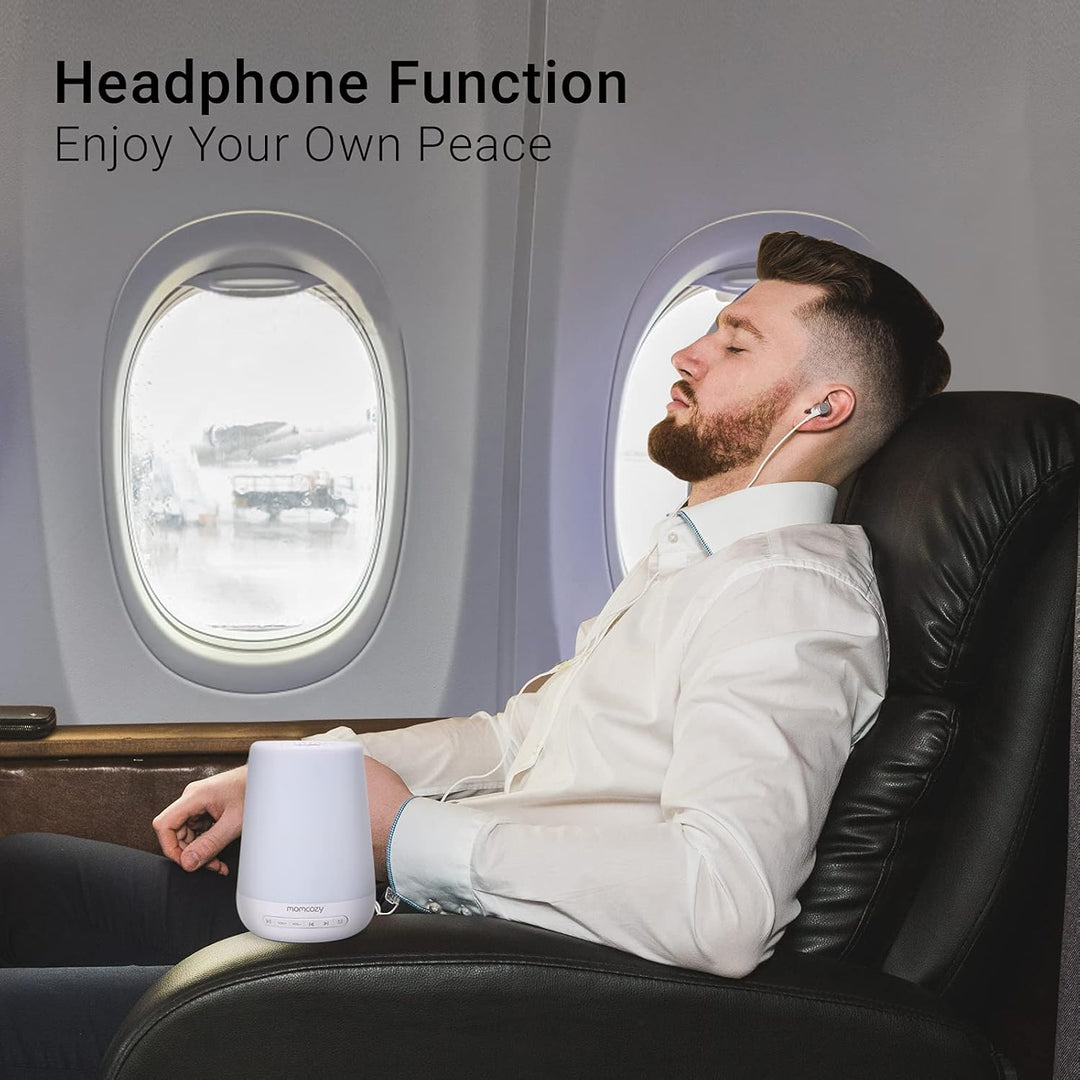 Portable Baby White Noise Machine with Night Light – Rechargeable Sleep Soother for Newborns & Toddlers