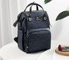 Large Stylish Leather Waterproof Changing Backpack
