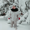 Stylish Set Baby Girl Winter Down Jacket and Jumpsuit