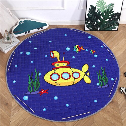 Baby Kids Tummy Time Play Mat Foldable Soft and Washable Carpet