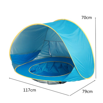 Tenda da Spiaggia per Bambini con Mini Piscina