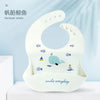Baby Bibs Waterproof No-wash Silicone Adjustable Weaning Bibs