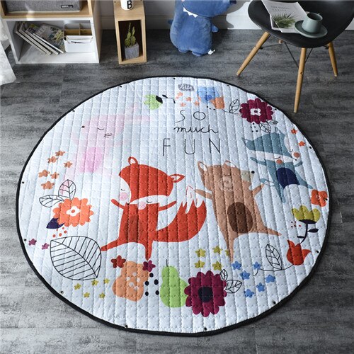 Baby Kids Tummy Time Play Mat Foldable Soft and Washable Carpet