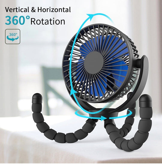 Ventilatore Ricaricabile USB per Passeggino