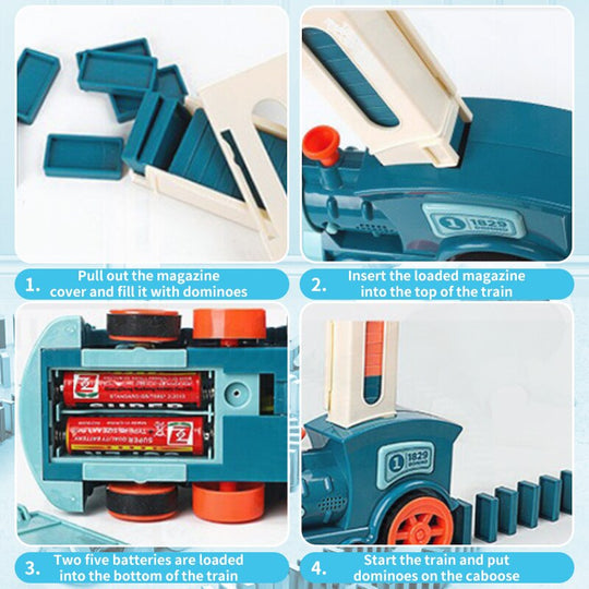 Automatic Domino Laying Electric Train Toy