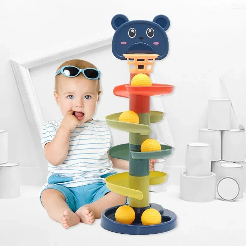 Montessori Rainbow Ring Stacking Toy for Babies – Sensory & Educational Learning Fun