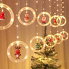 Decoração de Natal com Luzes LED, Plug USB, Grinalda para Quarto