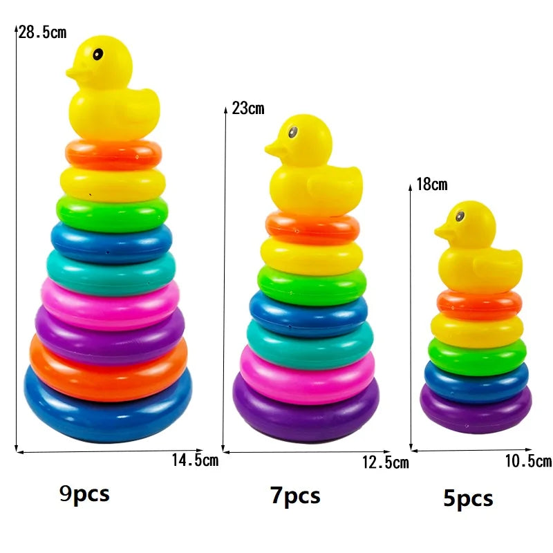 Montessori Rainbow Ring Stacking Toy for Babies – Sensory & Educational Learning Fun