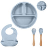 Baby Cutlery Sets, Silicone BPA Free, Baby Weaning Set