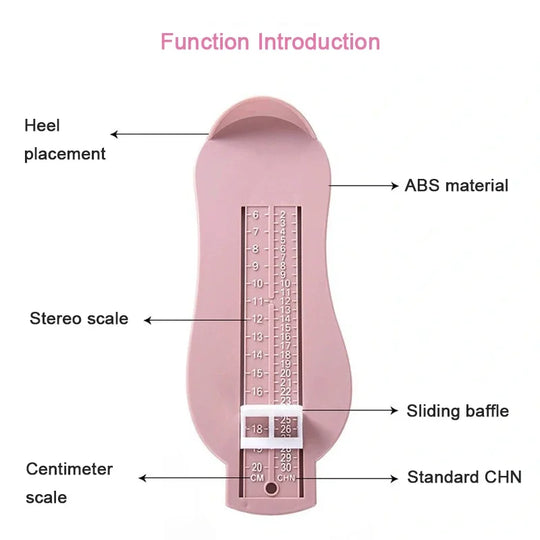Baby Foot Measuring Ruler | Kids Shoe Size Gauge Tool | Toddler &amp; Infant Foot Length Measuring Device | Children&