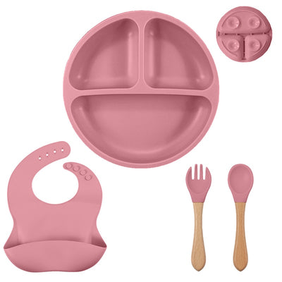 Set di Posate per Bambini, Silicone Senza BPA, Set Svezzamento Bambini