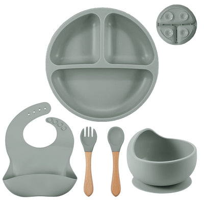 Set di Posate per Bambini, Silicone Senza BPA, Set Svezzamento Bambini