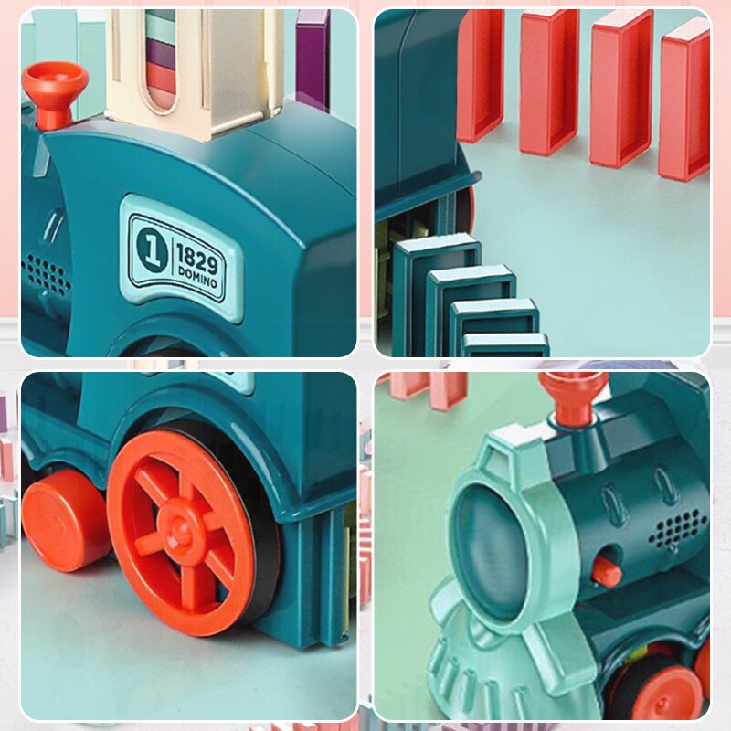 Automatic Domino Laying Electric Train Toy