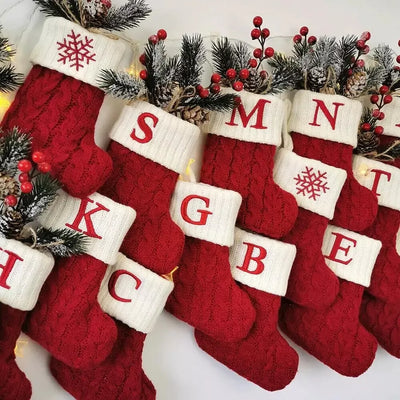 Christmas Tree Alphabet Stockings