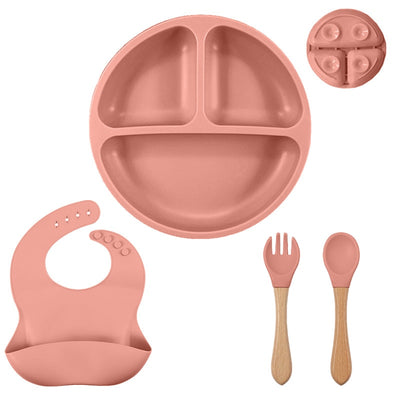 Set di Posate per Bambini, Silicone Senza BPA, Set Svezzamento Bambini