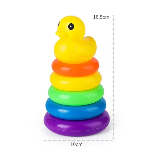 Montessori Rainbow Ring Stacking Toy for Babies – Sensory & Educational Learning Fun