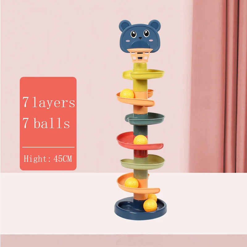 Montessori Rainbow Ring Stacking Toy for Babies – Sensory & Educational Learning Fun