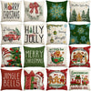 Christmas Couch Cushion Cover Home Holiday Decorative Pillow Cover