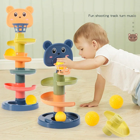 Montessori Rainbow Ring Stacking Toy for Babies – Sensory & Educational Learning Fun