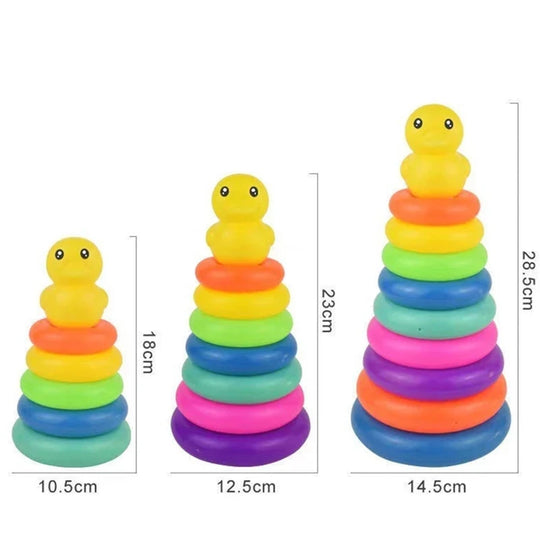 Montessori Rainbow Ring Stacking Toy for Babies – Sensory & Educational Learning Fun