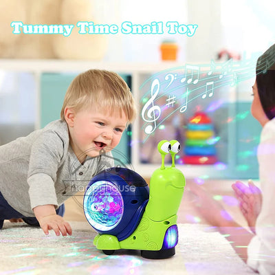 Crawling Snail Baby Toy with Music Light Interactive Musical Toys