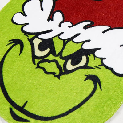 4 Piece Christmas Grinch Bathroom Decorations Grinch Decor Toilet Seat Cover Rugs Sets Green Monster Theme Toilet Seat Cover