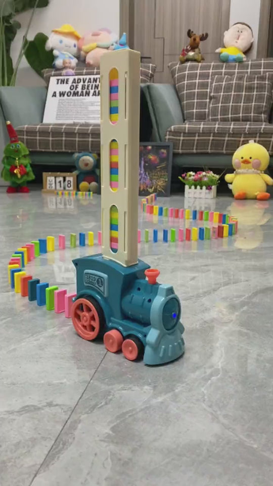 Automatic Domino Laying Electric Train Toy