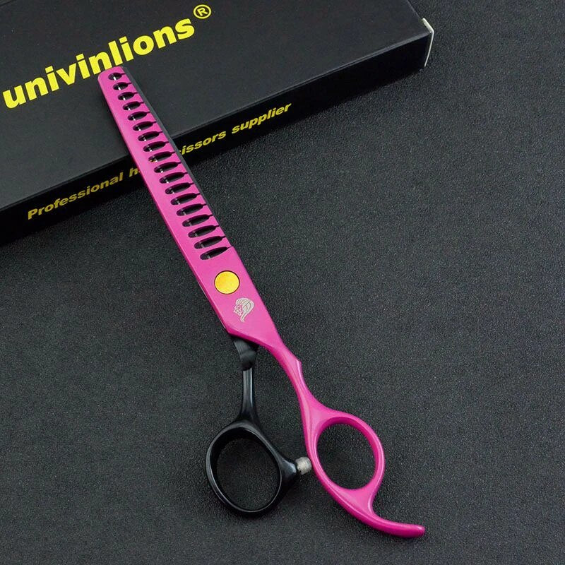Conjunto de Tesouras de Corte de Cabelo, Tesouras de Cabeleireiro em Aço Inoxidável, Kit de Barbeiro Doméstico com 7 Peças