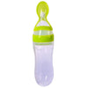 Silicone Baby Bottles, Soft Silicone Feeding Bottles, Feeder Bottle With Spoon