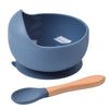 Silicone Bowl and Spoon Set, Baby Feeding Bowl