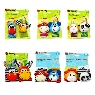 Baby Rattle Toys, Animal Stuffed Rattle Socks and Toys