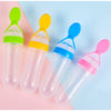 Silicone Baby Bottles, Soft Silicone Feeding Bottles, Feeder Bottle With Spoon