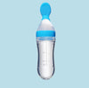 Silicone Baby Bottles, Soft Silicone Feeding Bottles, Feeder Bottle With Spoon