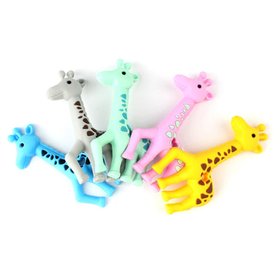 BPA Free Silicone Teething Toys, Natural Teethers for Babies