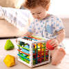 Shape Sorter Toy, Sorting Baby Toy with Elastic Bands Box