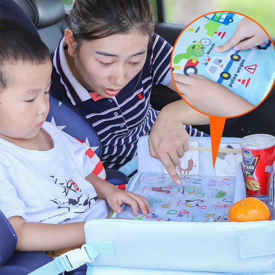 Car Seat Activity Tray, Baby Car Travel Trays, Play and Snack Tray for Car Seat