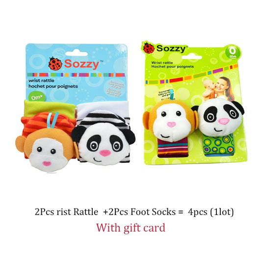 Baby Rattle Toys, Animal Stuffed Rattle Socks and Toys