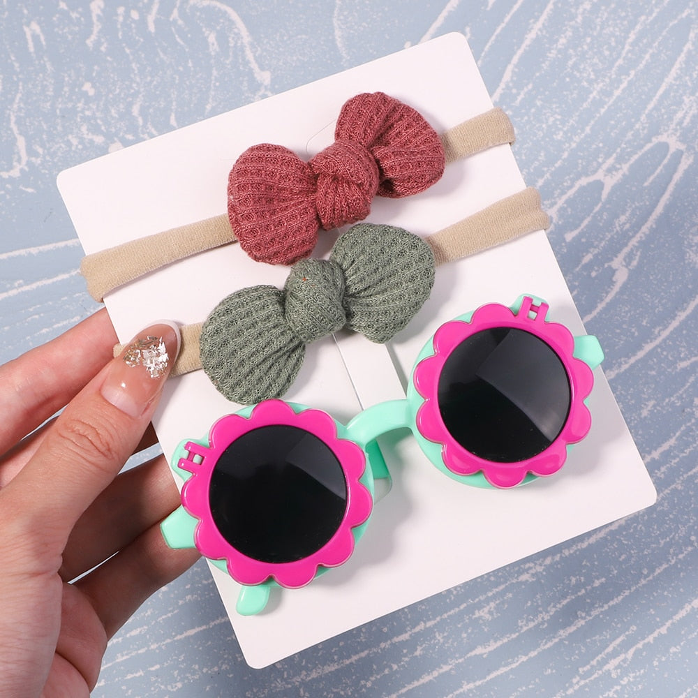 Baby Headband and Sunglasses Set