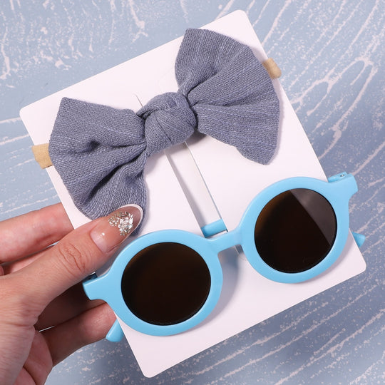 Baby Headband and Sunglasses Set