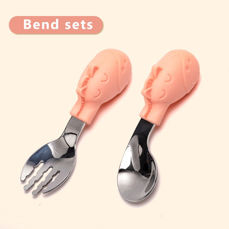 Animal Cutlery, Silicone Baby Utensils