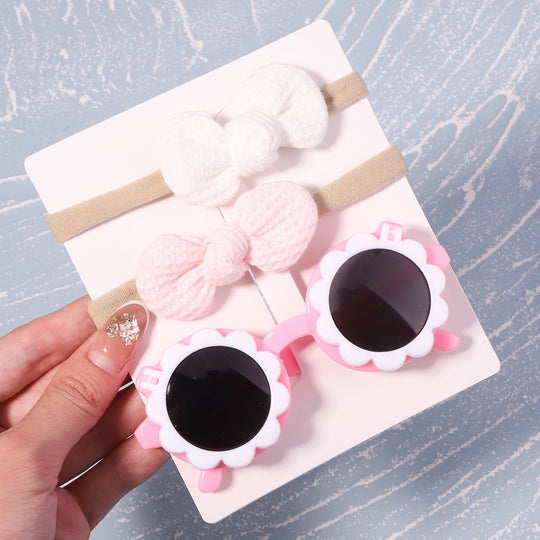 Baby Headband and Sunglasses Set