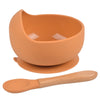 Silicone Bowl and Spoon Set, Baby Feeding Bowl