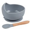 Silicone Bowl and Spoon Set, Baby Feeding Bowl