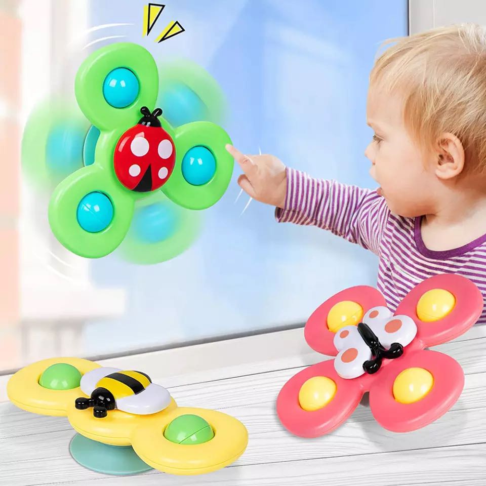 Baby Products Online - 1pc Spinning Top Children's Bath Toys Cartoon Flower  Fidget Gyro Spinner Kids Develop Baby Educational Rattle Toy for Children -  Kideno