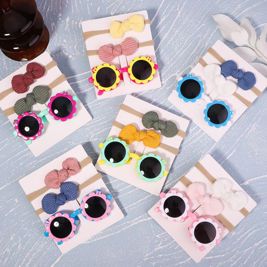 Baby Headband and Sunglasses Set